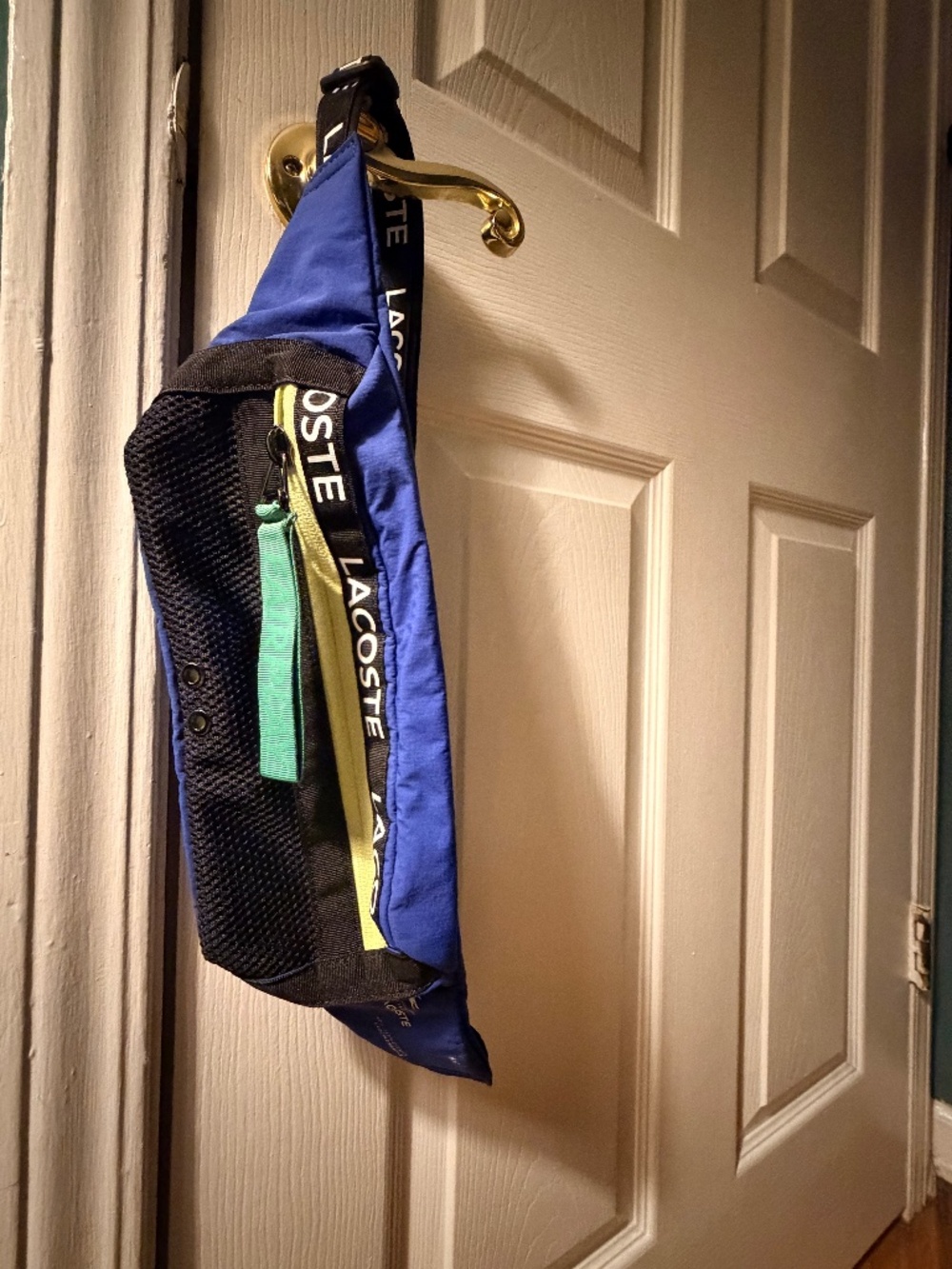 Lacoste multi-color sling bag/fanny pack